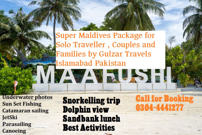 maldives tourism packages from lahore